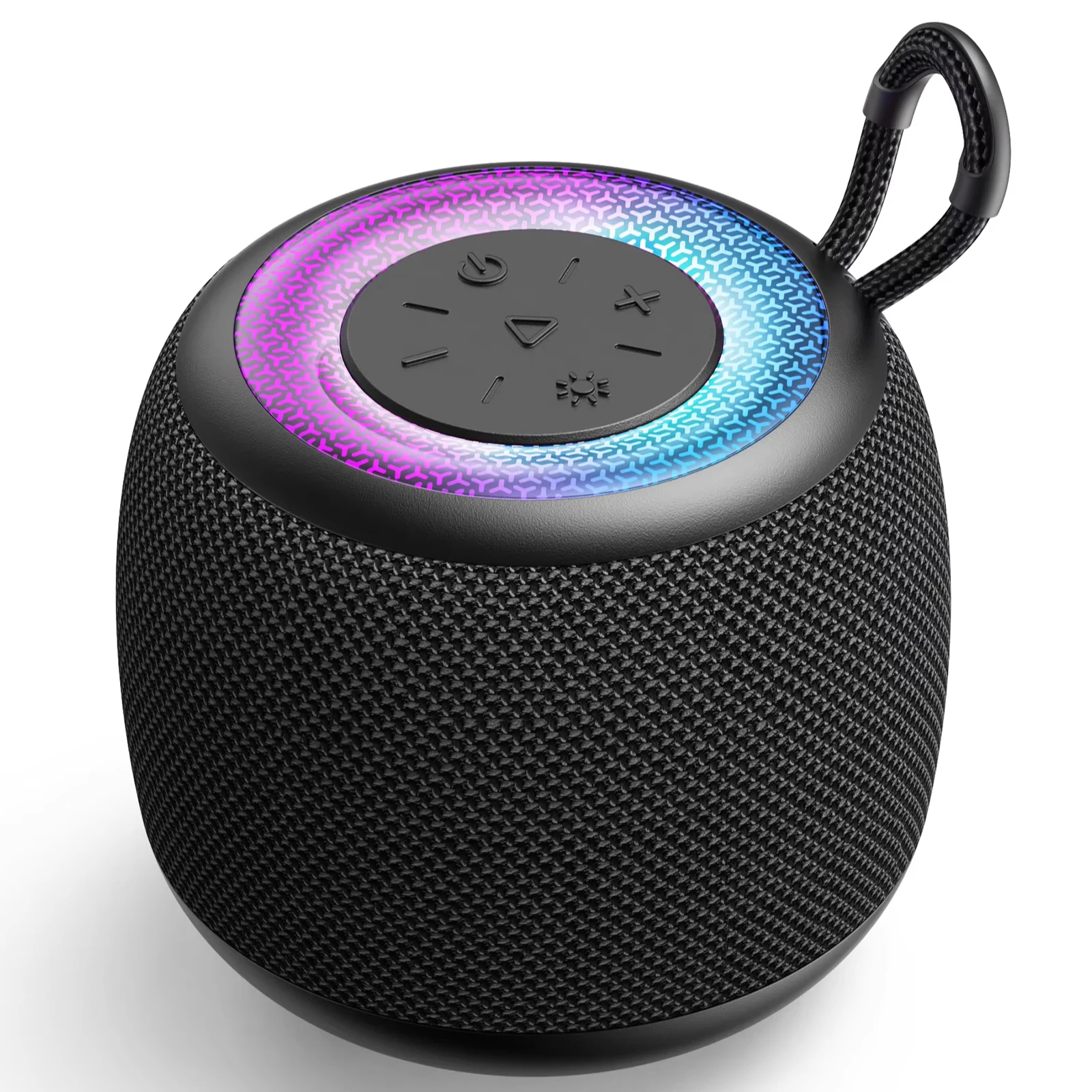 LENRUE F62 Portable Bluetooth Speaker RGB Lights Hi-Fi Sound Wireless  IPX5 Waterproof Lightweight Travel Speaker Outdoor