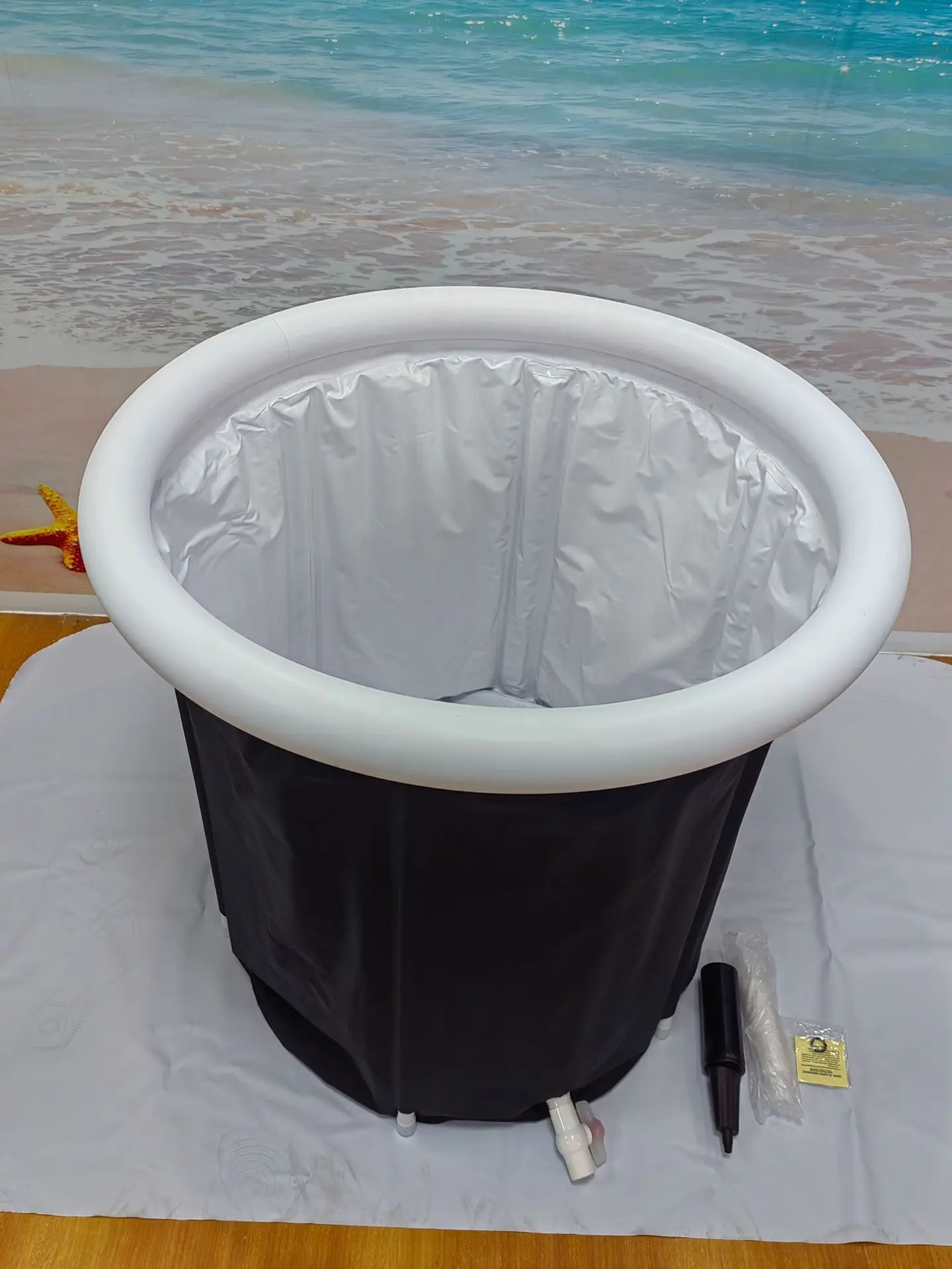 Складная ванна снаружи для летней надувной ванны со льдом портативная Ванна из ПВХ 75*75 см оптовая продажа с