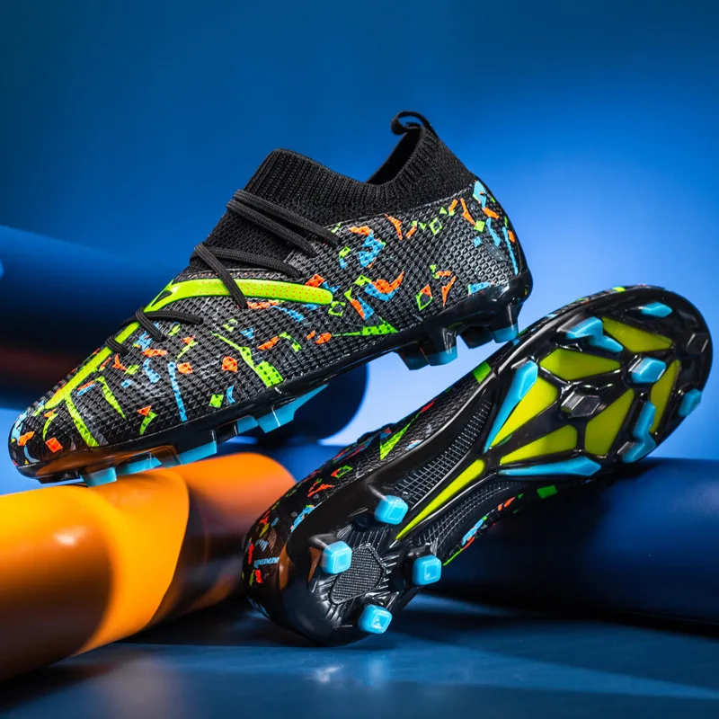 Custom Logo Soccer Shoes Zapatillas De Ftbol Us Ize 13 12 14 High Fg American Sport Socc aperçu 12