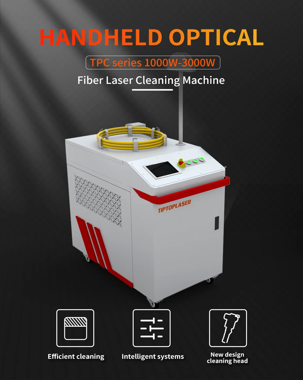 High Speed 600mm Laser Clean Width 1000w 1500w 2000w 3000w Fiber Laser Cleaner For Rust Removal