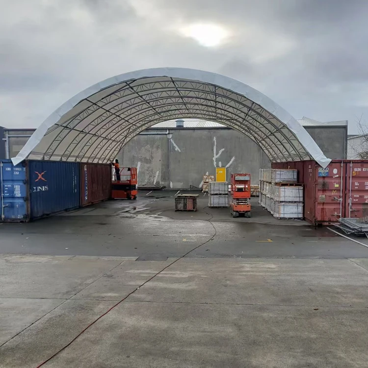 8040 Large High Quality PVC Industrial Shipping Container Dome Shelter Shed Container Canopy Shelter