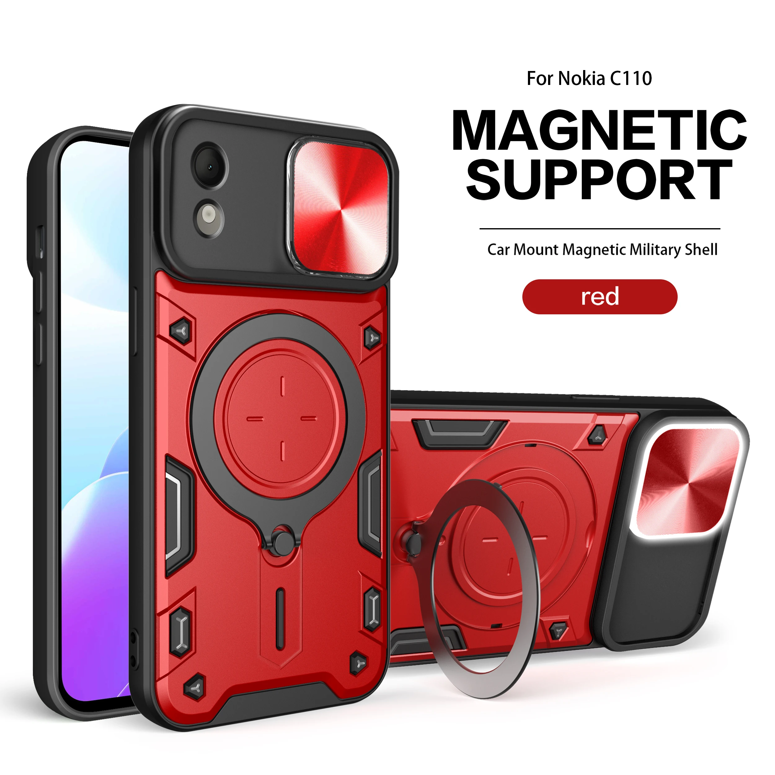 Case for Nokia C110/NOKIA G22/G400/G21/G11 Camera Shield