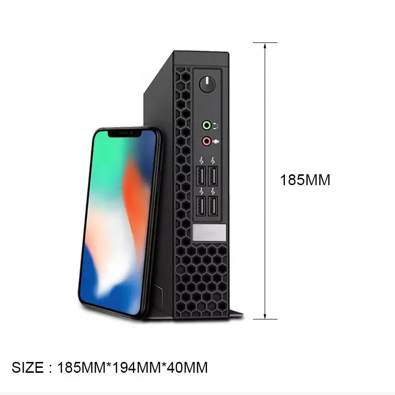 YCT Smallest Mini Pc Win 10 Gaming Micro Computer Black D3 SSD Windows 10 Intel CORE I7 Host I7 Cpu Industry Touch Screen Computer