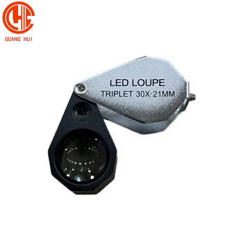 30x White LED Light TRIPLET LOUPE for Distinct Observation Jewelry Tools & Equipment