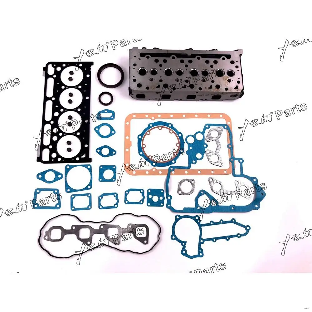 V2203 Engine Cylinder Head With Full Gasket Set for Kubota Engine