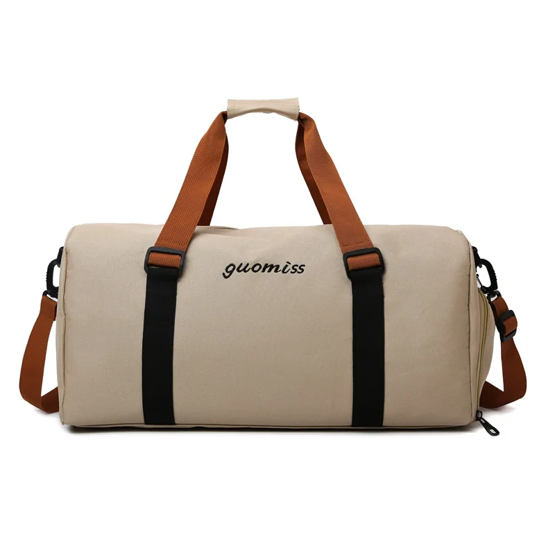 Outdoor Travel Bag, Large Capacity Handbag, Korean Version Crossbody Bag, Men's Portable Oxford Cloth Sports and Fitness Bag