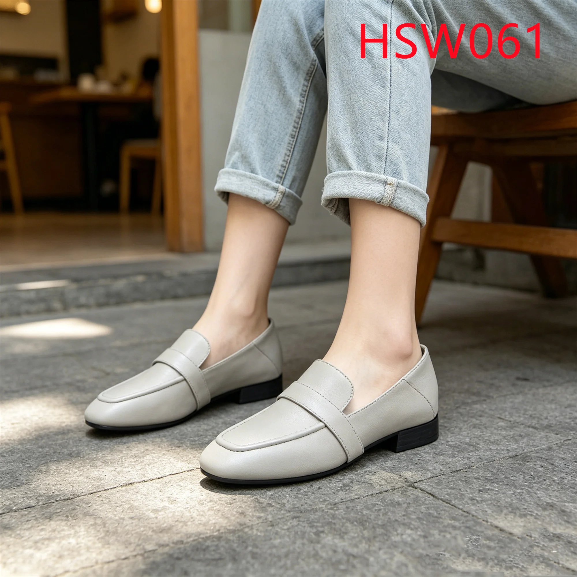LXG,leisure&entertainment All-match Anti-odor Women Leather Boat Shoes Not Grind Foot Comfy Flat Almond-toe Loafer Shoes HSW061