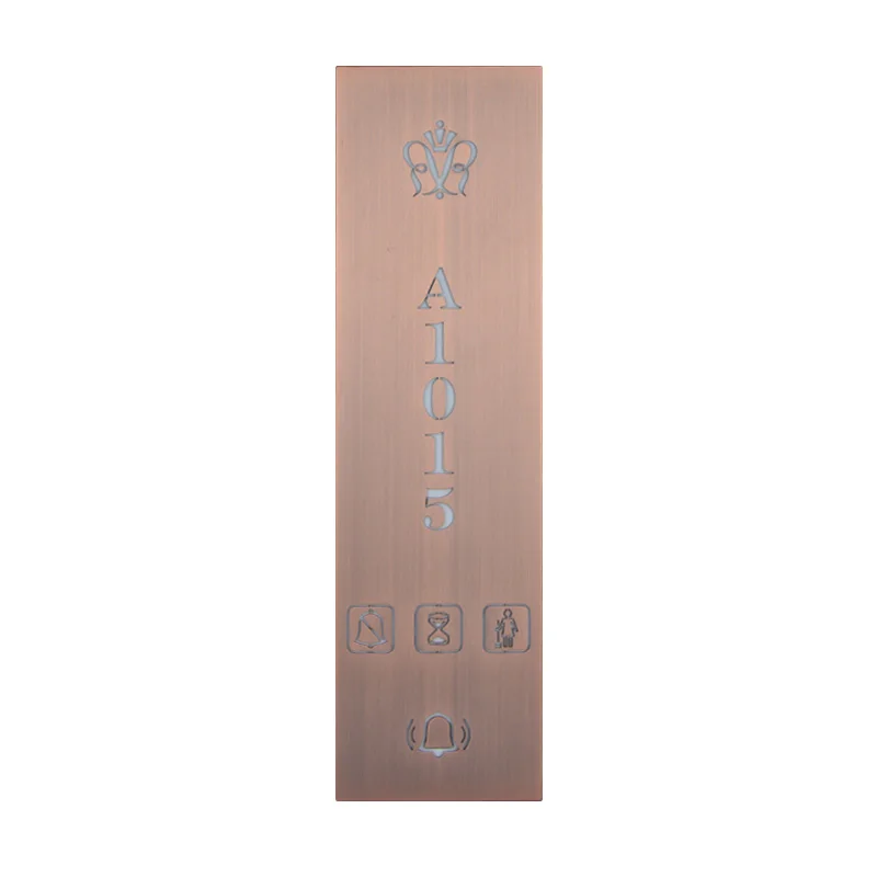 Hotel Room Number Panel Door Plate with Multi-Functional Internet