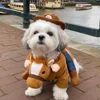 Brown riding costume