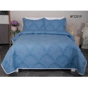 Polyester Printed Quilts High Quality Fully Quilted Bedspread Bed Coverlets Cover Set