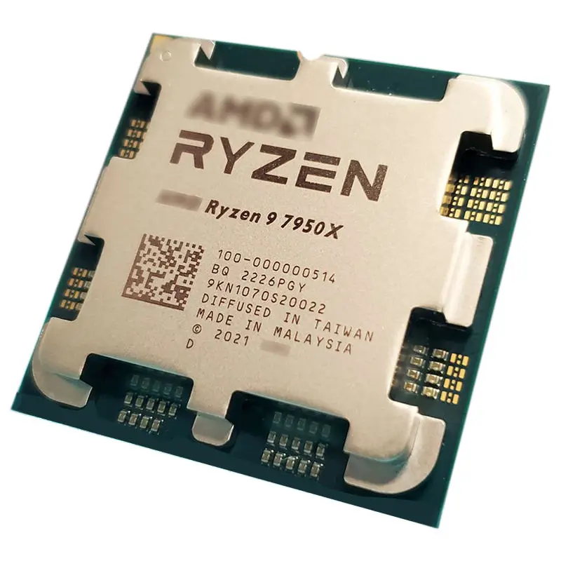 【中古】AMD Ryzen CPU 7950X AM5 BOX 16C/32T AMD Ryzen 9 7950x Processor (5.7 GHz, 16 Cores, LGA 1718