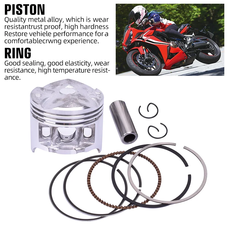 4セット 48.5mm 48.75mm 49mm 49.25mm 49.5mm バイク用ピストンリング