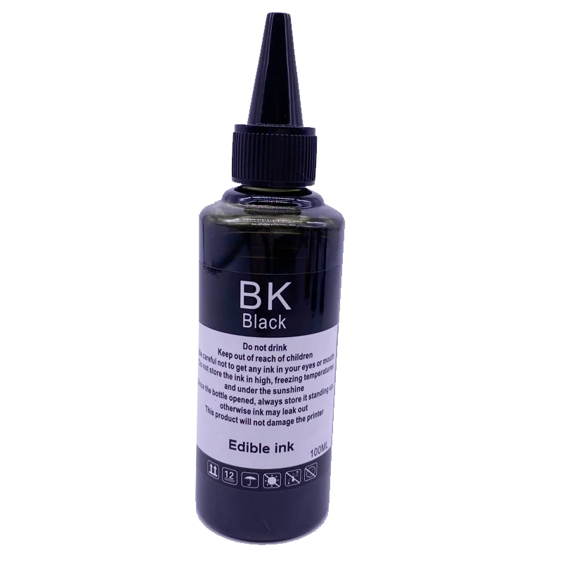100ml Edible Ink For Epson Canon Hp Brother Inkjet Printer 4 Color Food Cake Edible Ink Buy