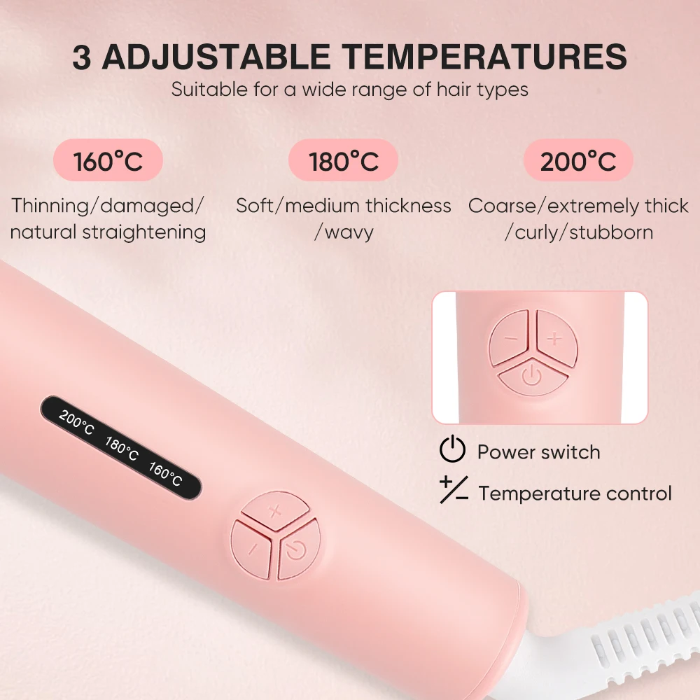 Professional Salon  Automatic 2 in 1 Hair Curler and Straightener Hair Curler Auto Curling Iron  New Design Hair Curler