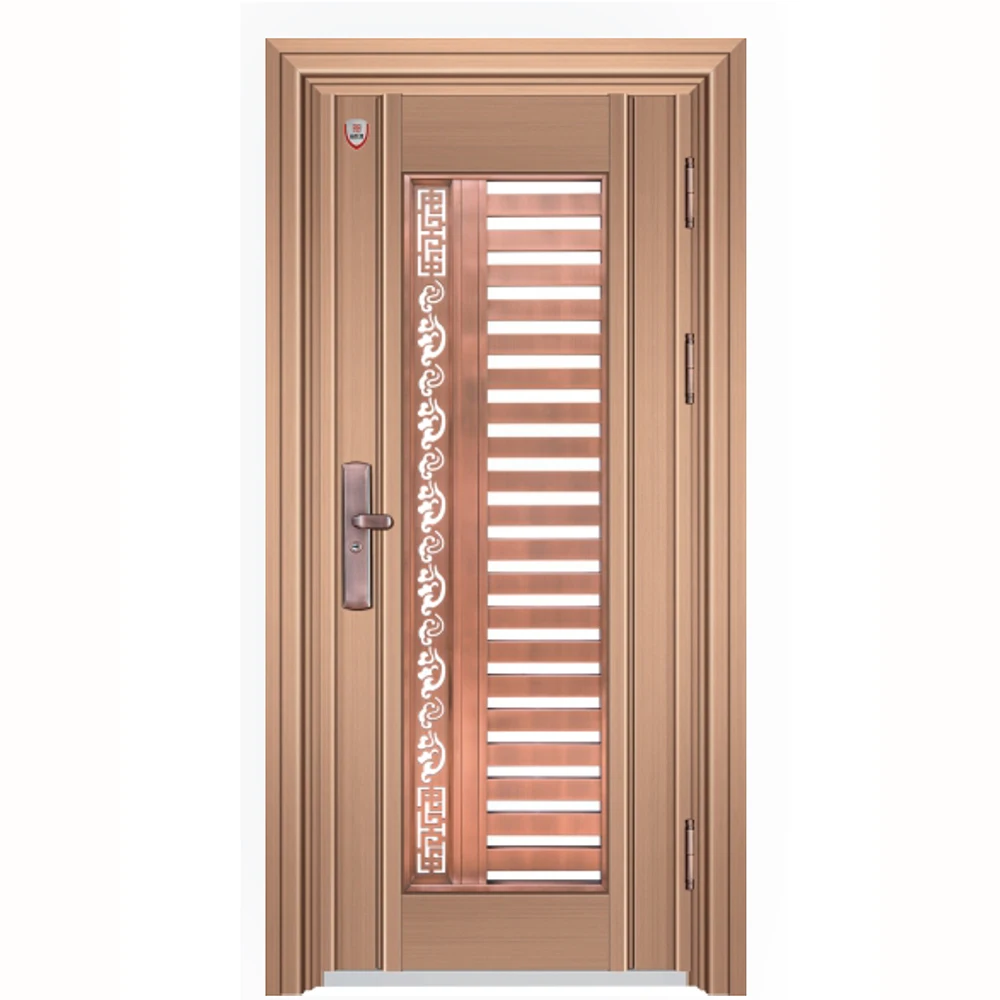 Gold Finished Aluminum Door