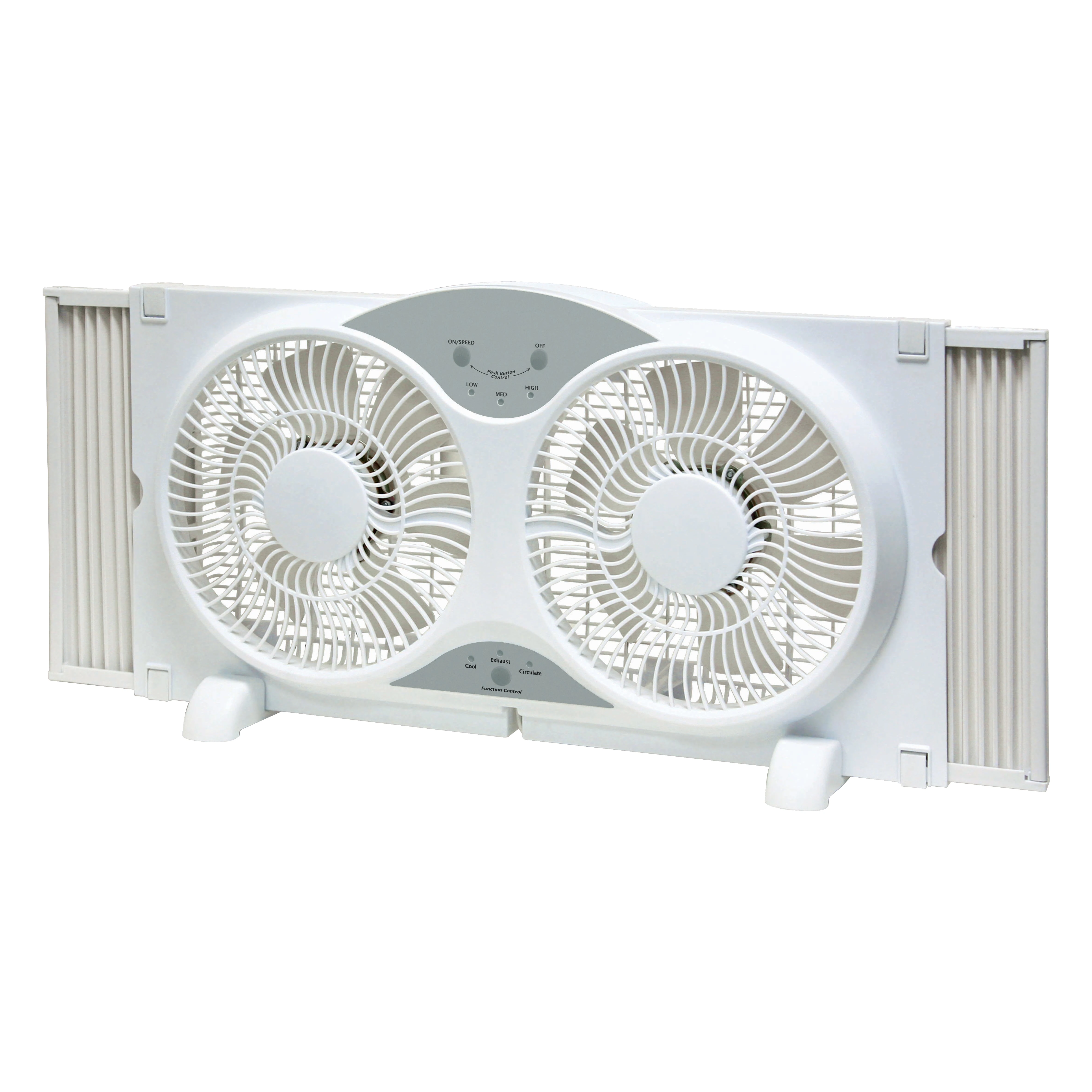 9in Twin Window Fan 3function Reversible Twin Window Fan With Remote
