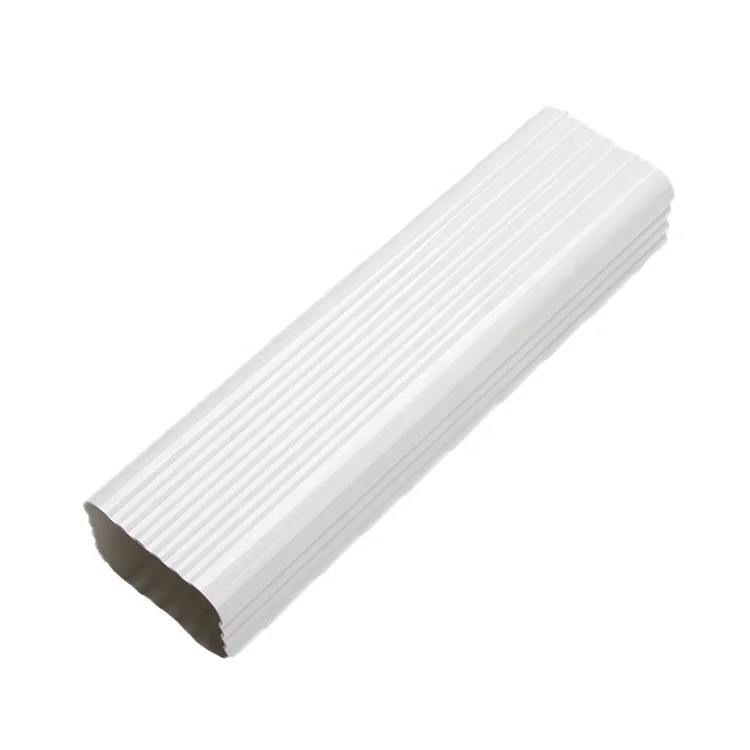 PVC 5.2" K Style Rain Gutters Overboard System Custom White Black Coffee Roof Guard Plastic Material Gutter System Roof Gutter