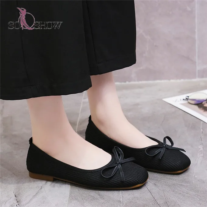 fancy black flat shoes