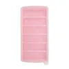 Six pink with lids