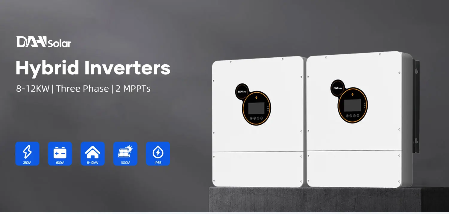 DAH Solar Hybrid Inverter 10kw - Efficient 3 Phase Inverter