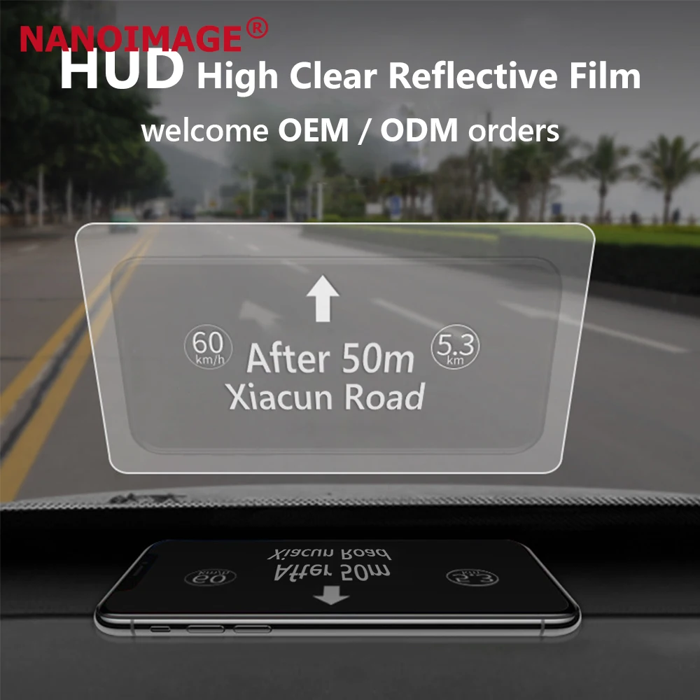 Car  HUD Reflective Film GPS Navigation Head up Display Exclusive Windshield Protector Mirror Screen Protector