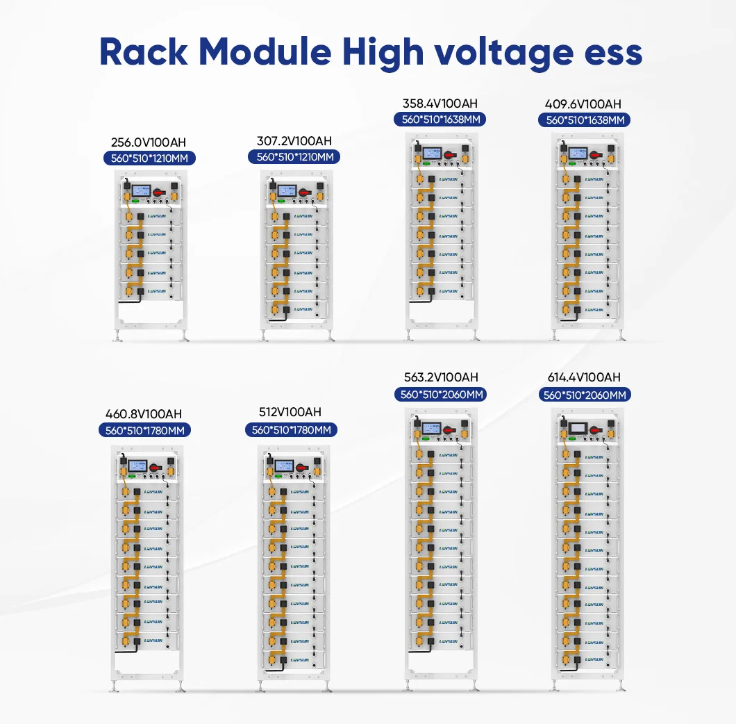 Lovsun High Voltage Stackable Lifepo4 Battery 409V 30kWh 40kWh 100Ah Solar Battery Storage System Lifepo4 Phosphate Battery manufacture