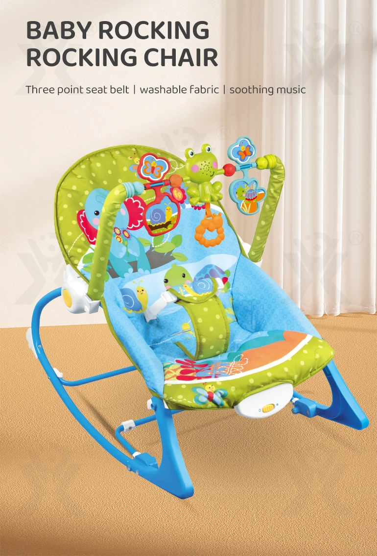 Multifunctional Musical Bouncer Funny Infant Electric Vibrating Baby Rocker Chair Toys Activity Baby Rocker Bouncer Swing Chair