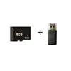 Carte mémoire noire 8G TF + lecteur de carte