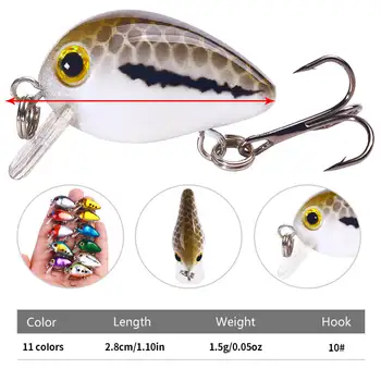 CHEERY New Artificial Hard Bait Topwater Lure 1.5G ABS Material for Catfish Cod & Pike Fishing with Hooks – Popper – view 3