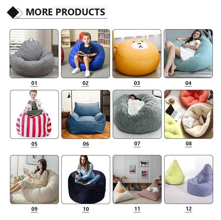 OEM Foldable Fabric Sofa Cover Multifunctional Stretchable Leisure Bean Bag With Armrest Lazy Sofa(No Fillings )