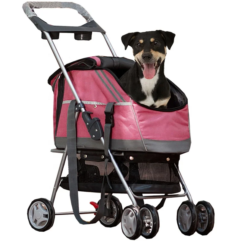 Luxury Pet Stroller for Dogs and Cats - Collapsible & Durable