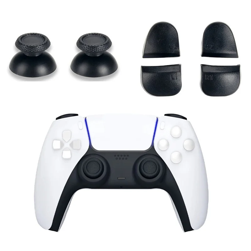komedie Rusteloos Weven 8 In1 L1 R1 L2 R2 Button 3d Analog Joystick Thumbsticks Grip With 2 Springs  For Playstation 5 Ps5 Controller Repair Parts - Buy L1 R1 L2 R2 Button For  Playstation 5