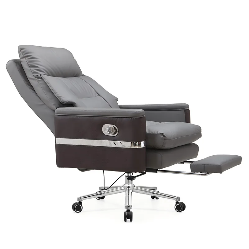 Office Ergonomic Computer Swivel Desk Chair Factory Customizable Modern Adjustable Luxury Manager Pu Rolling Reclining Chairs image 6