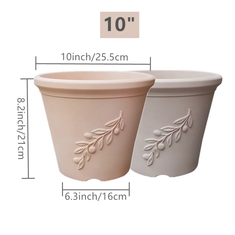 Modern Tall Marble Korean Modern Plastic Pots Luxury Melamine Circle