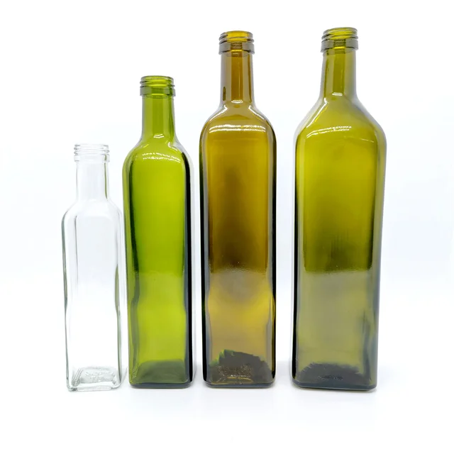 Slkfactory Lot De 6 Bouteilles En Verre 1 Litre Avec Bouchon à Vis - Idéales Pour Liqueur, Vinaigre & Huile
