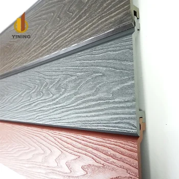 YINING Exterior Wall Cladding UV-Resistance Durable WPC Wall Cladding Engineered Outdoor Wall Panels For House Villa Decoration