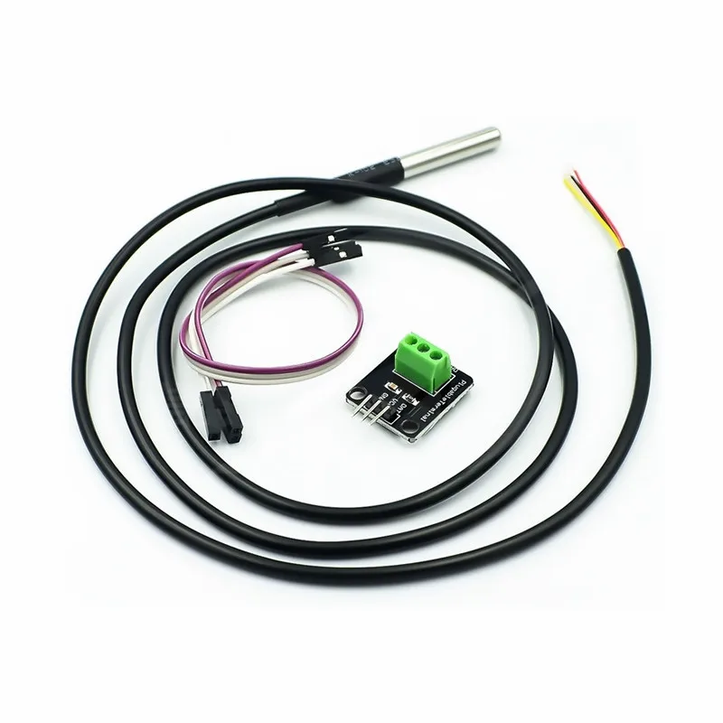 Ds18b20 Water Temp Sensor Temperature Sensor Module Kit Waterproof Stainless Steel Probe For