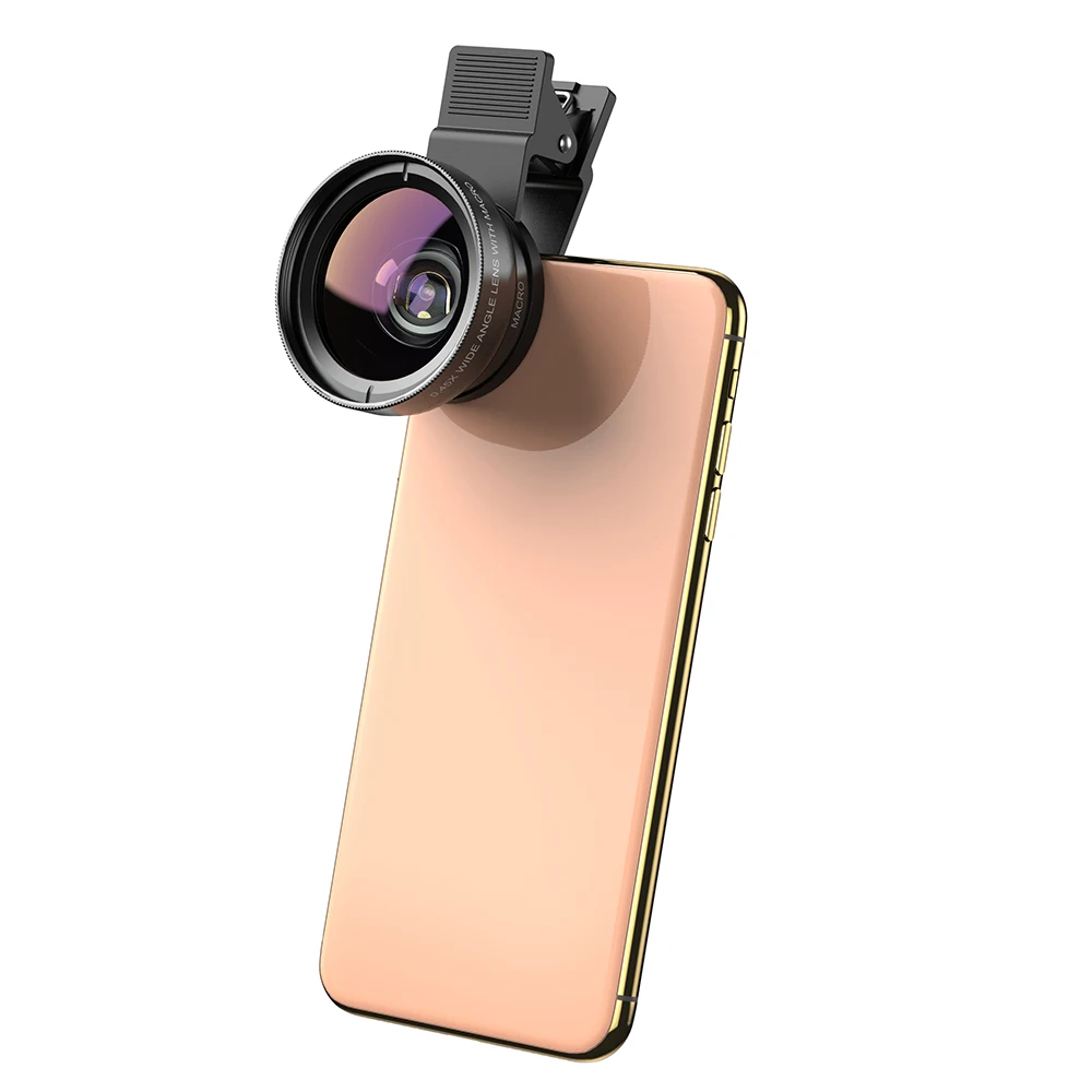Kit Obiettivo 2 In 1 Per Smartphone – Lente Macro 12,5x E Grandangolare 0,45x, Compatibile Con IPhone E La Maggior Parte Dei Cellulari