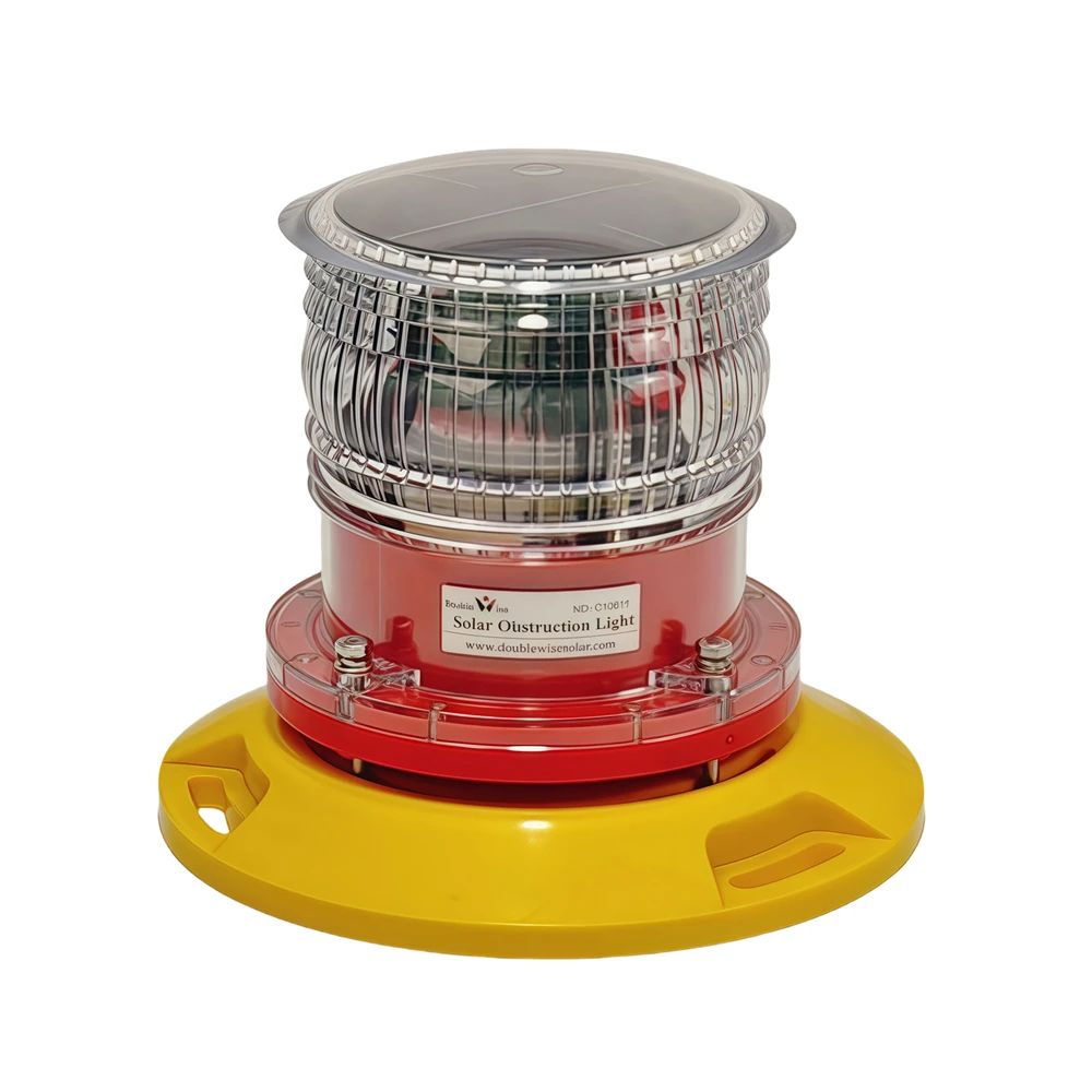 Doublewise Solar LED Obstruction Aviation Light - FAA L-810