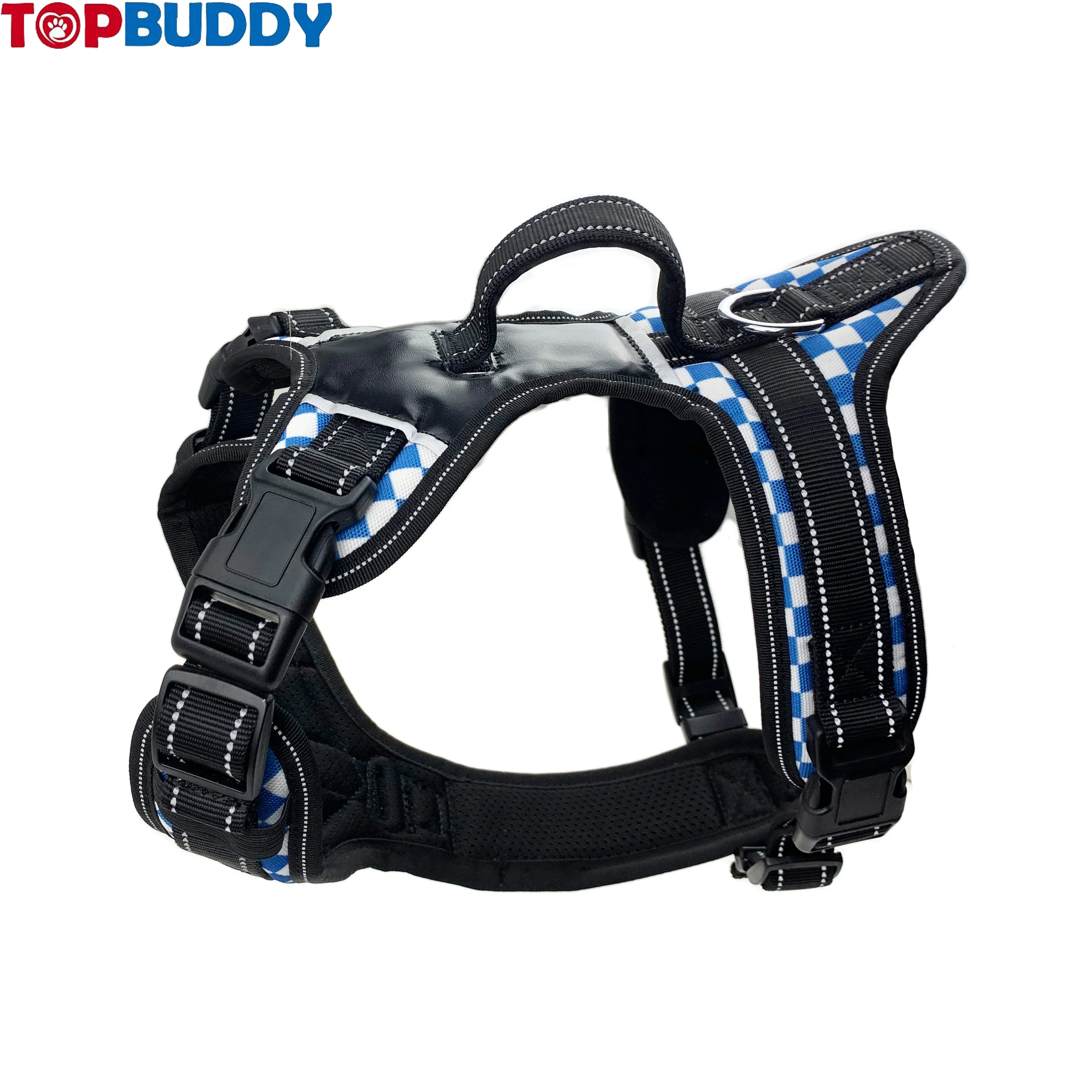 Topbuddy Custom Logo Easy Walk No Pull Adjustable Safety Chest Pet Dog