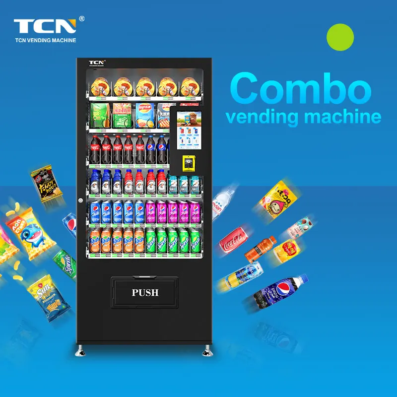 TCN Snack Vending Machine Small Business Machine Ideas Slim Cashless Vending Machine With QR Code for Southeast Asia