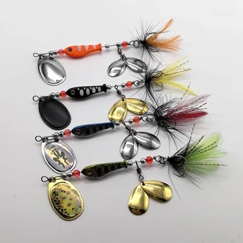 CHEERY 12G Spinner Bait Fishing Lure Multiple Blade Jig Dancer Buzzbait Wobbler Chatterbait for Bass Pike Bottom Fishing Metal – Metal Jig – view 3