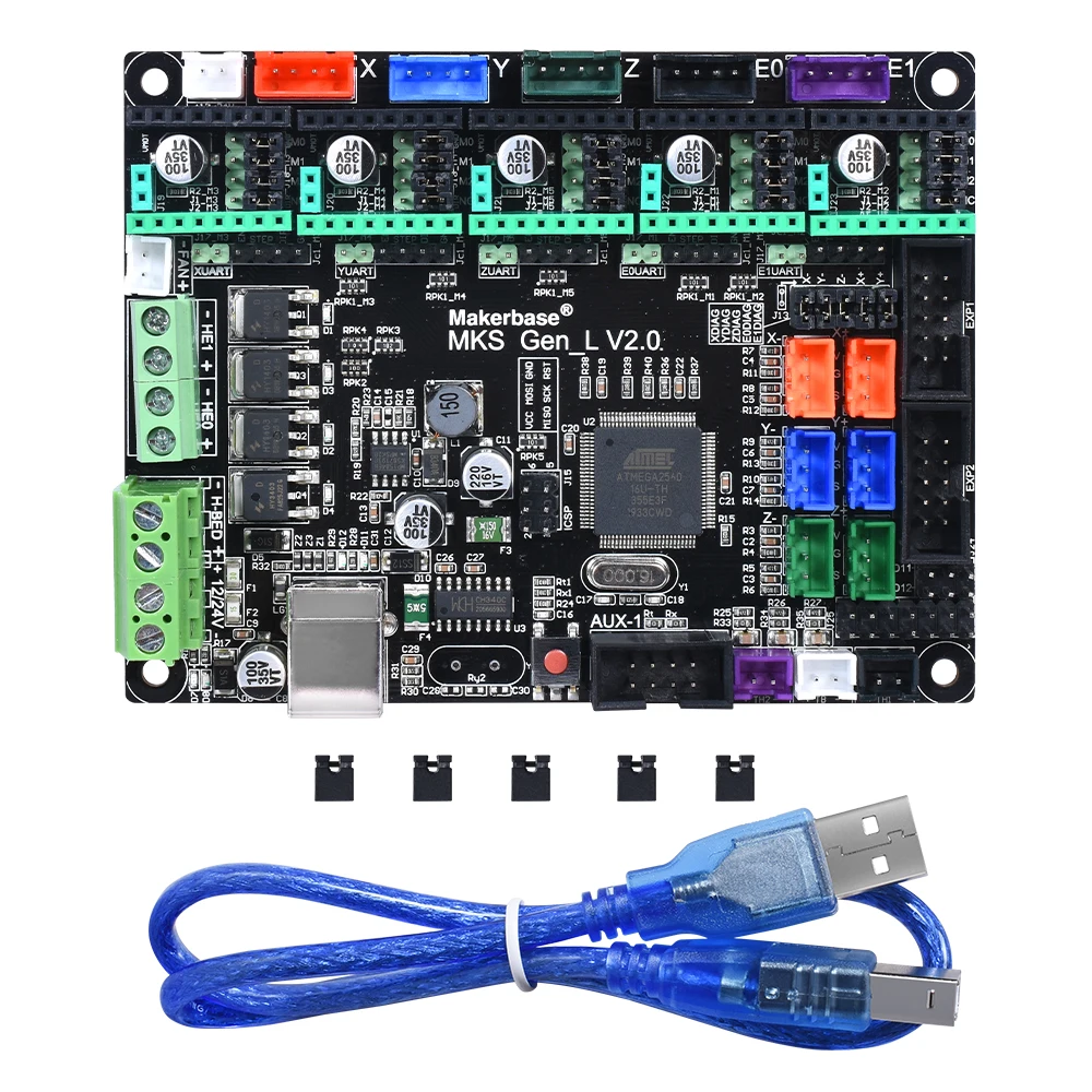 LKD 3D Printer Controller 3D Printer Board Mega 2560 R3 Creality Silent Mainboard RAMPS MKS GEN-L V2.1 Cloned EINSY Rambo V1.1b