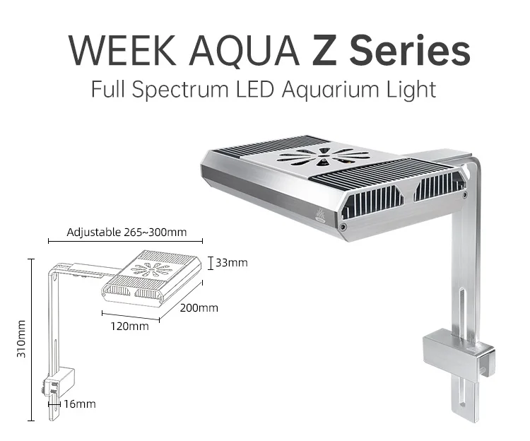 Source High power WEEK AQUA Z Series RGB Z200 LED Aquarium Light