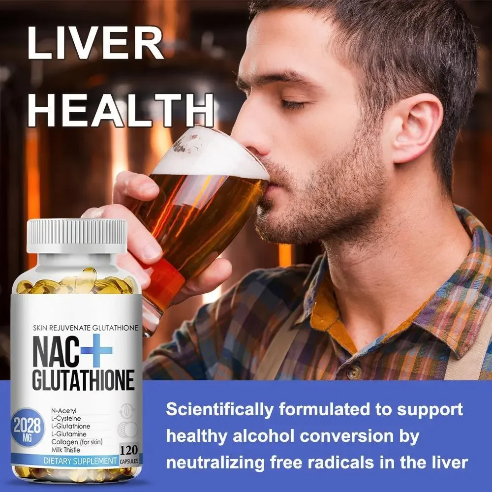 glutathione beer High-Concentration (NAC) Capsules for Antioxidant Defense Immune Support Beauty & Digestive Health Cellular Health skin rejuvenation