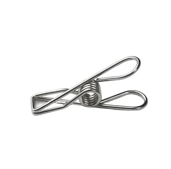 High Quality Hollow out Binder Clips 316 Stainless Steel Metal Paper Clip Clothes Pegs