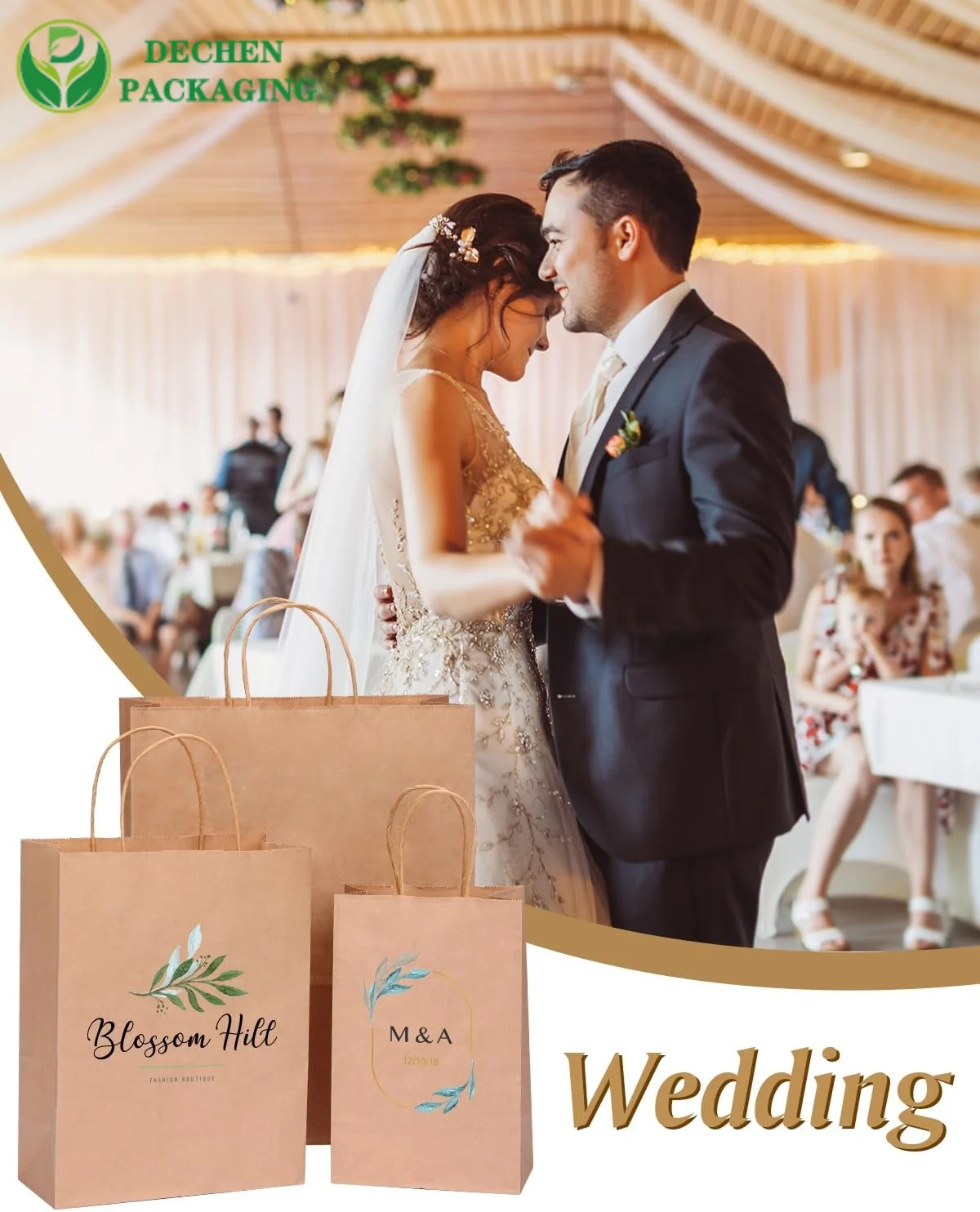 Twisted Handle Kraft Paper Shopping Bag