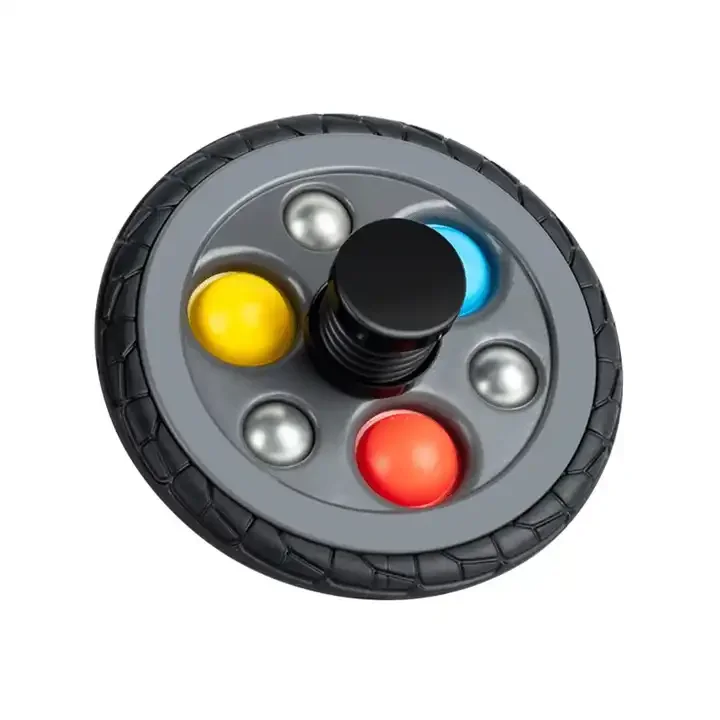Multi Functional Tires Pop Finger Toy Stress Reduction Anxiety Relief Fidget Spinner for Kids