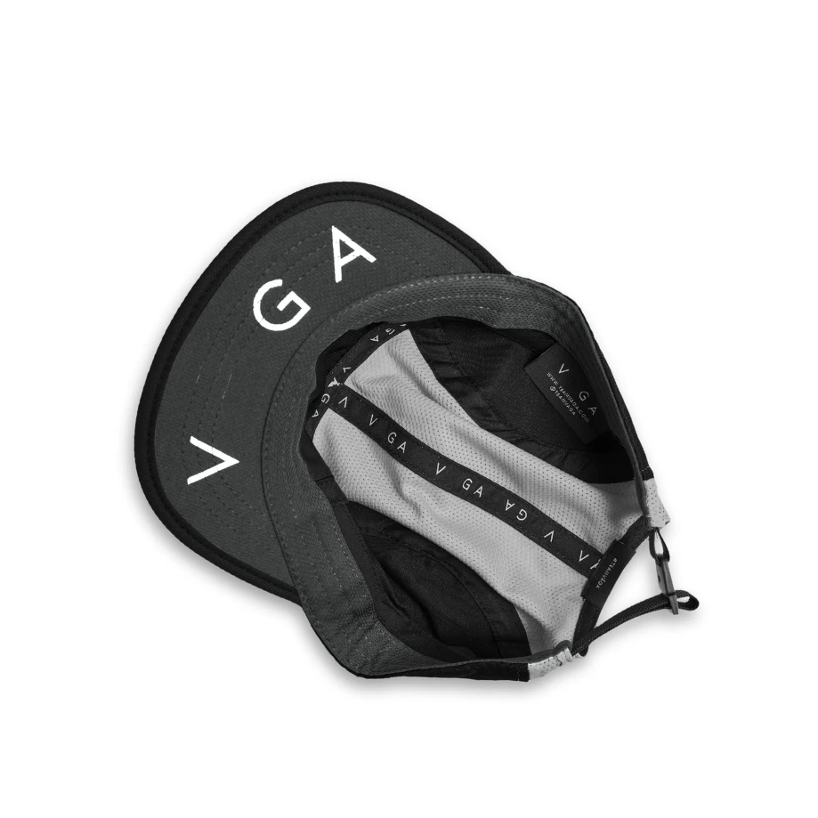 Custom 5 Panel Camping Cap Mesh Camp Hat Ripstop Polyester Trail Cap Reflective Performance Adjustable Short peak Running Cap