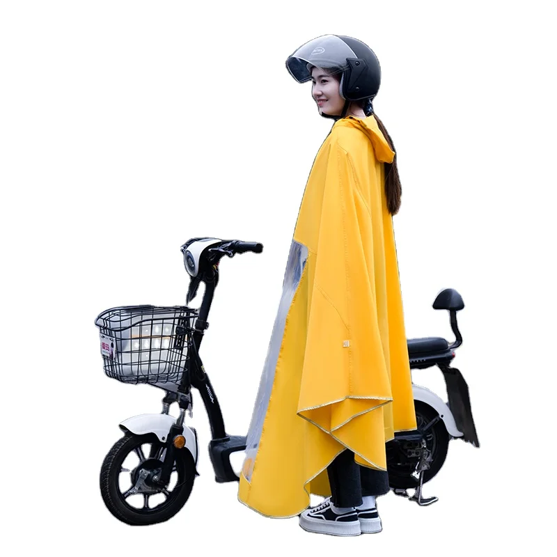 Full-Length Waterproof Oxford Cloth rain coat for Adults for Travel Tours Hiking Trips or Bicycle Riding